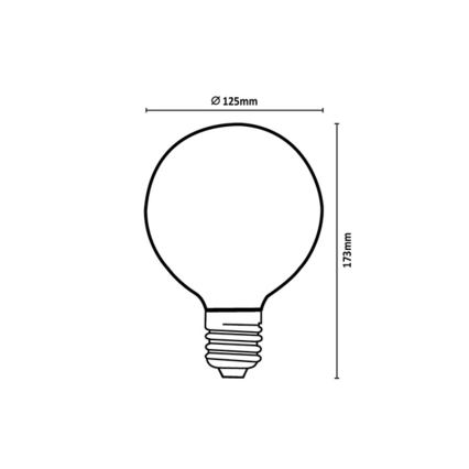 Rabalux - LED-pære FILAMENT G125 E27/6W/230V 4000K