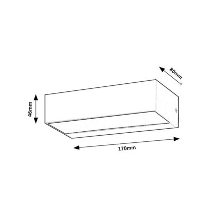 Rabalux - Udendørs LED væglampe LED/10W/230V IP65