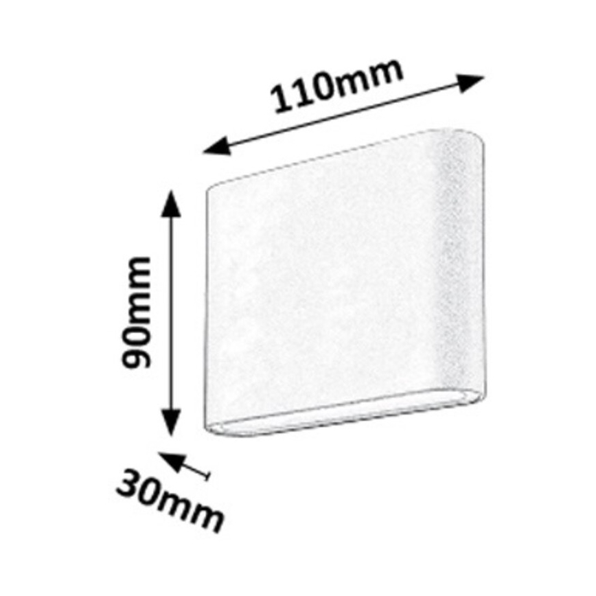 Rabalux - Udendørs LED væglampe 2xLED/3W/230V IP54 3000K