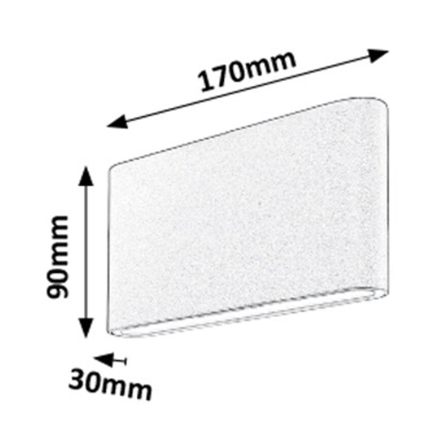 Rabalux - Udendørs LED væglampe 2xLED/6W/230V IP54 3000K