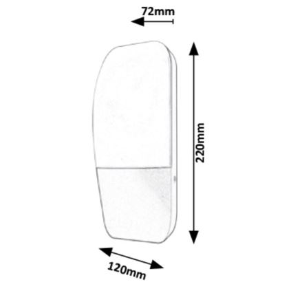 Rabalux - Udendørs LED væglampe LED/10W/230V IP65 800lm 4000K