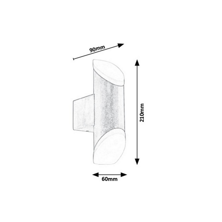 Rabalux - Udendørs LED væglampe LED/6W/230V 270lm 3000K IP44