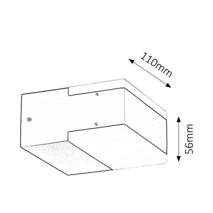 Rabalux 8060 - Udendørs LED væglampe BONA 2xLED/4,5W IP54