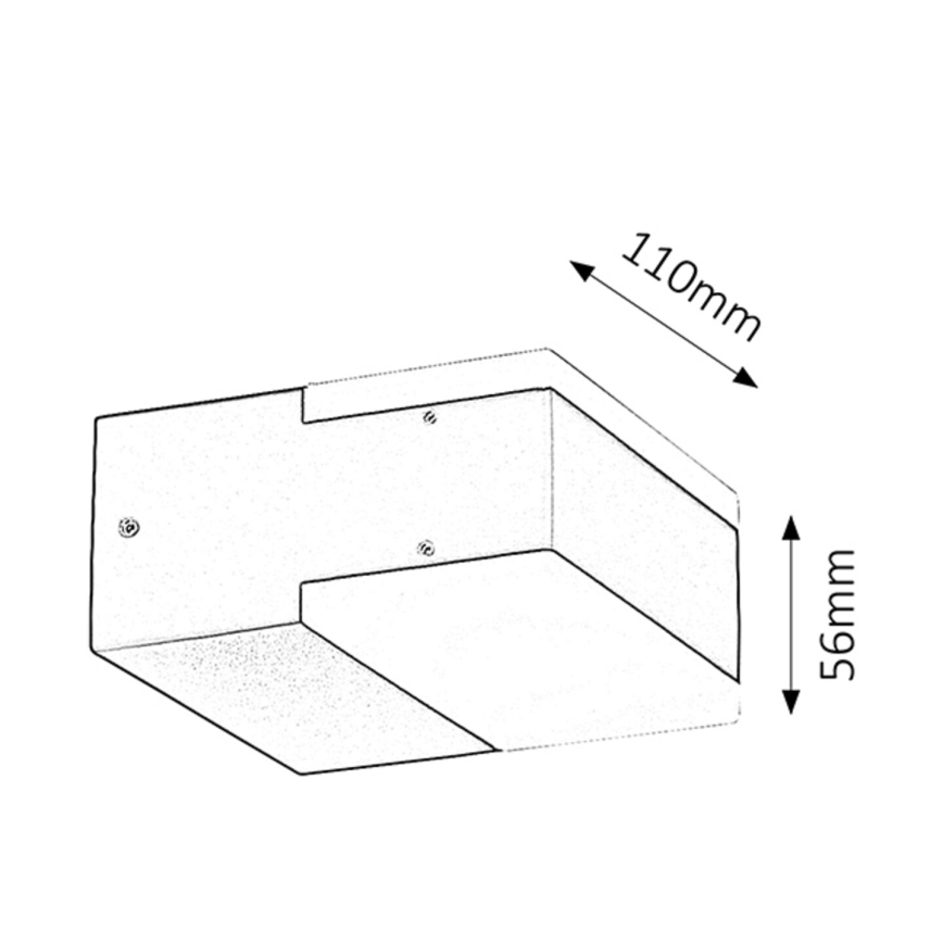 Rabalux 8060 - Udendørs LED væglampe BONA 2xLED/4,5W IP54