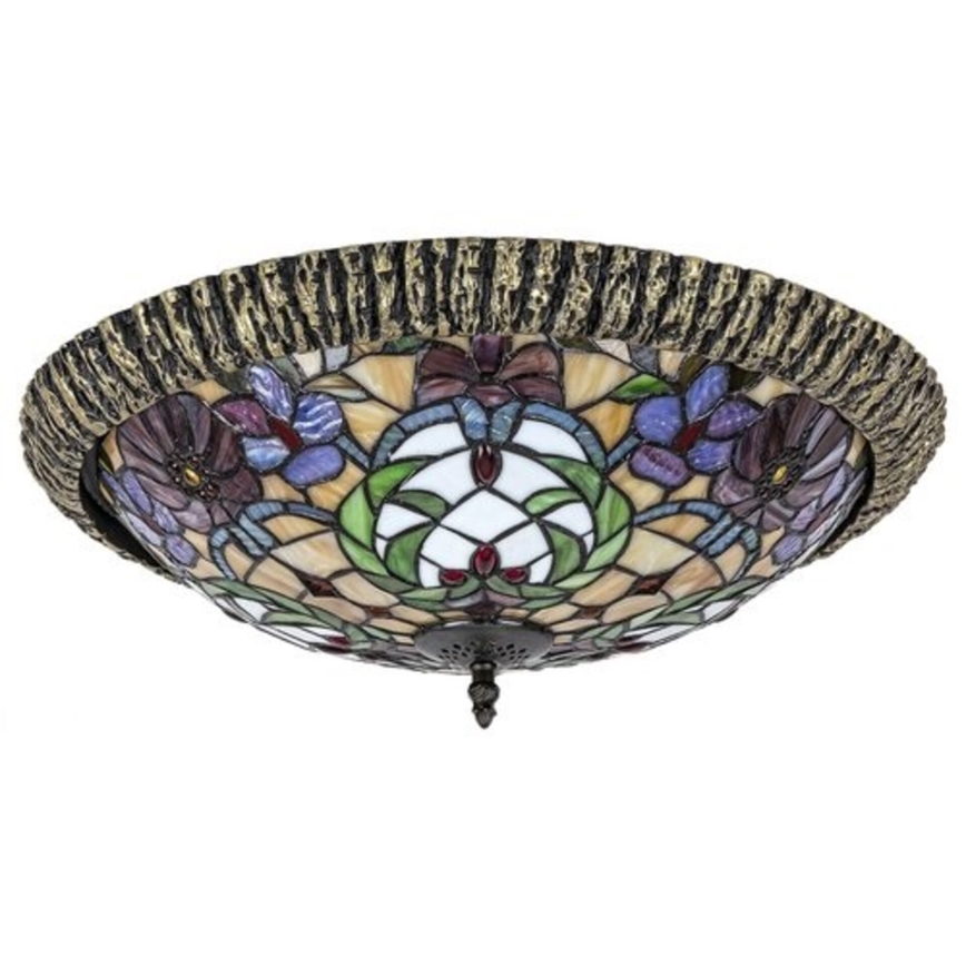 Rabalux - Tiffany-loftlampe m. farvet glas 2xE27/60W/230V