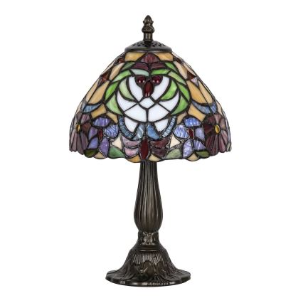 Rabalux - Tiffany-bordlampe m. farvet glas 1xE14/40W/230V