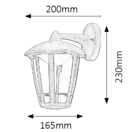 Rabalux - Udendørs LED væglampe LED/8W/230V IP44