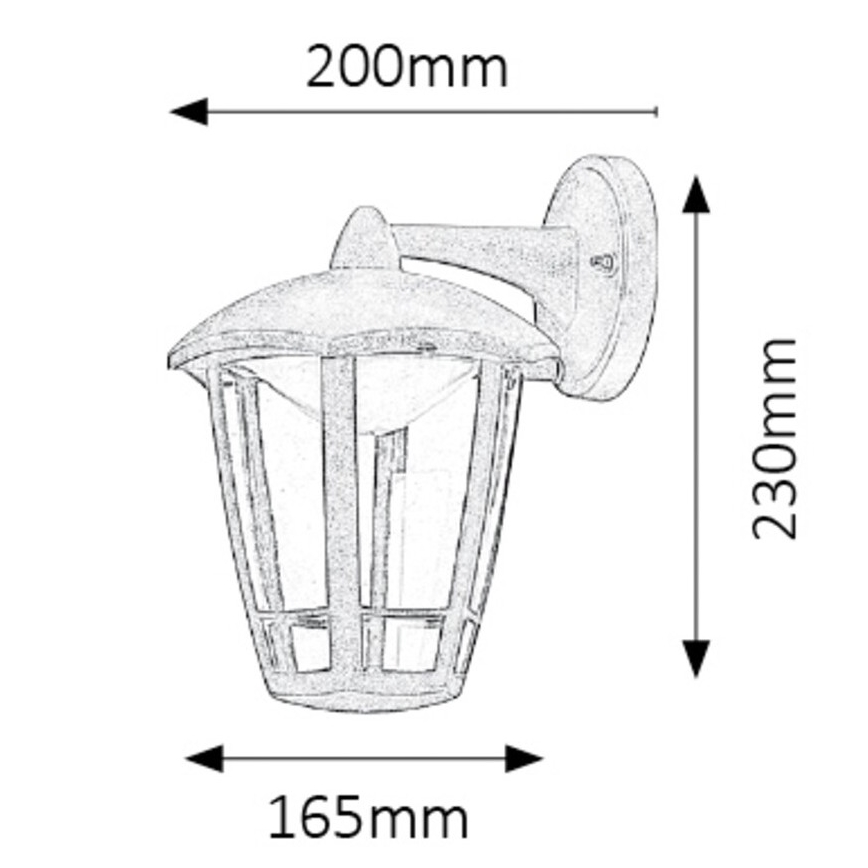 Rabalux - Udendørs LED væglampe LED/8W/230V IP44