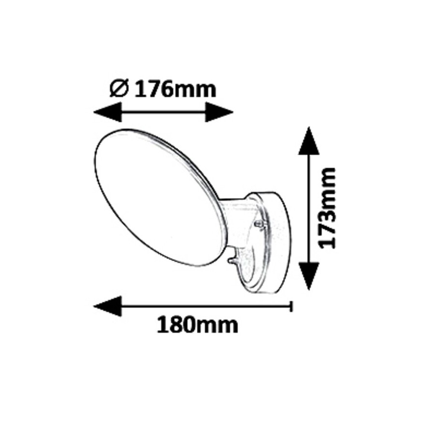 Rabalux 8134 - Udendørs LED væglampe VARNA LED/12W/230V IP54