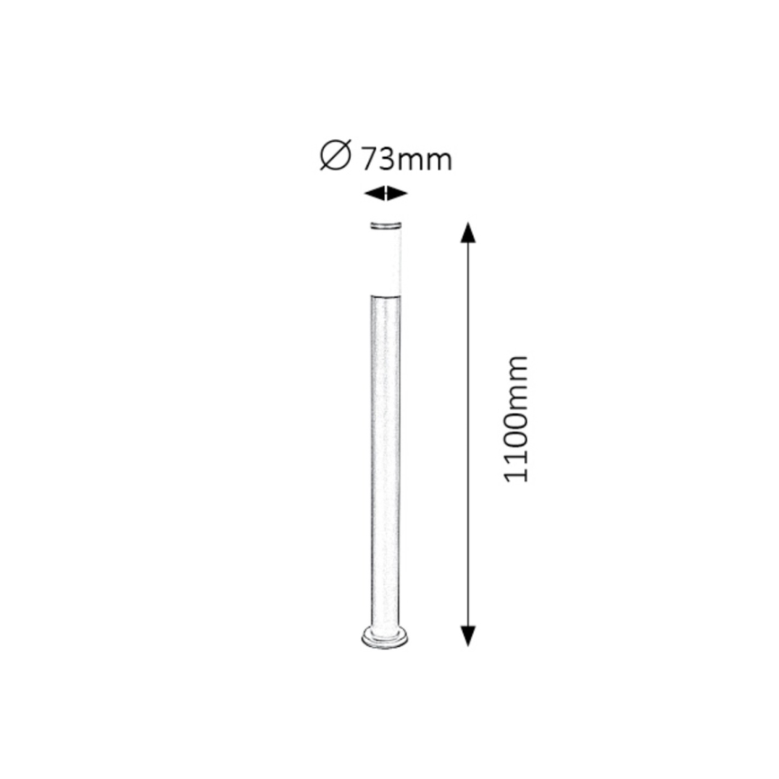 Rabalux - Udendørslampe 1xE27/25W/230V IP44 110 cm
