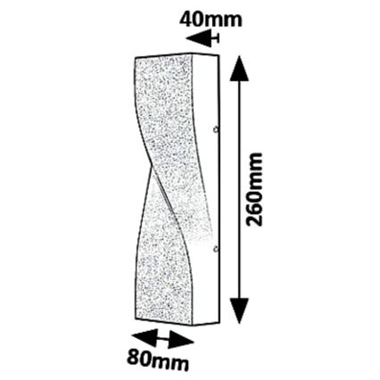 Rabalux 8154 - Udendørs LED væglampe FOLLINA LED/11W/230V IP65