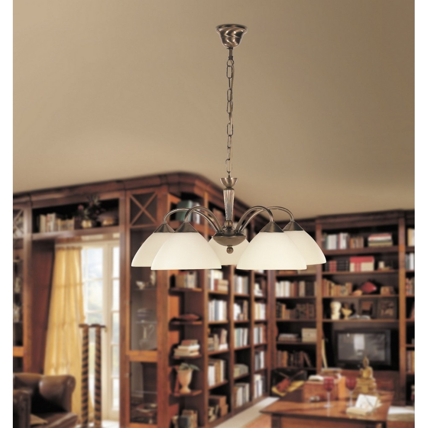 Rabalux - Lysekrone i kæde 5xE14/40W/230V