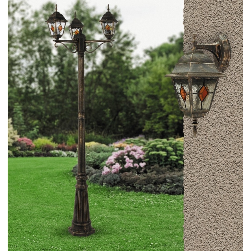 Rabalux - Udendørslampe 3xE27/60W/230V