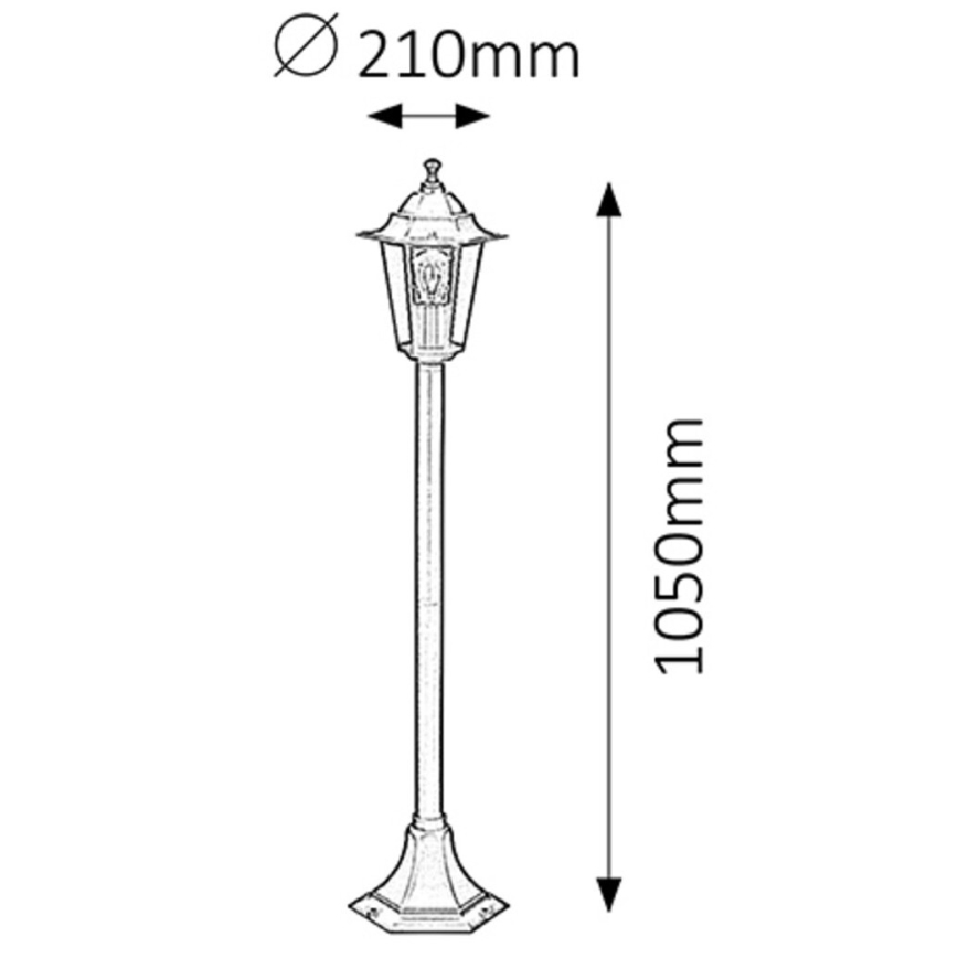 Rabalux - Udendørslampe 1xE27/60W/230V 105 cm