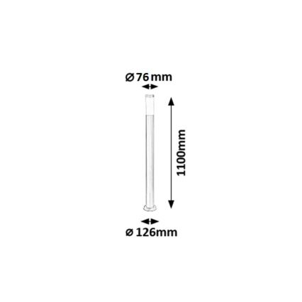Rabalux - Udendørslampe 1xE27/25W IP44 110 cm