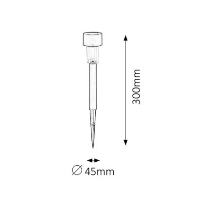 Rabalux - Solcellelampe LED/0,1W/1,2V IP44