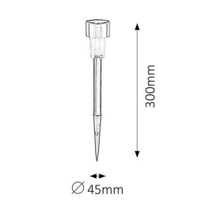 LED solcellelampe SOLAR 1xLED/0,1W/1xNi-MH IP44