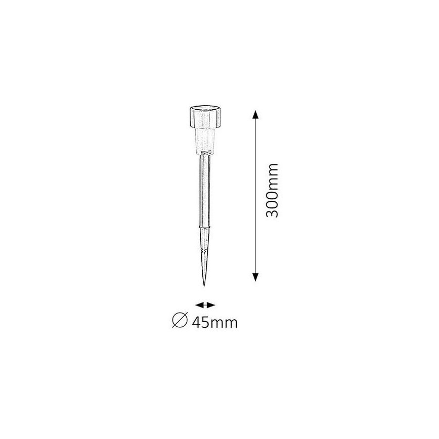 LED solcellelampe SOLAR 1xLED/0,1W/1xNi-MH IP44