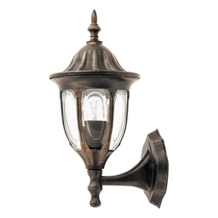 Rabalux - Udendørs væglampe 1xE27/60W/230V IP43 guld/patina/sort