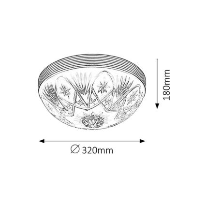 Rabalux - Loftlampe 2xE27/60W/230V