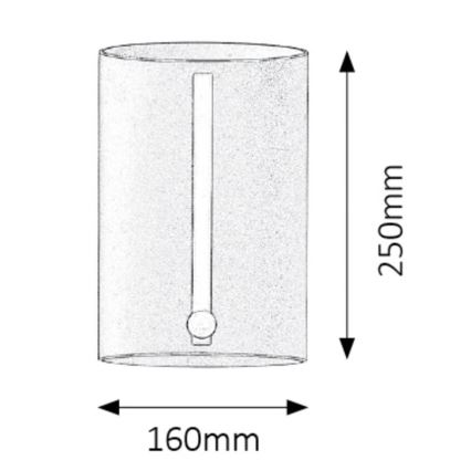 Rabalux - Udendørs væglys med sensor 1xE27/25W/230V IP44