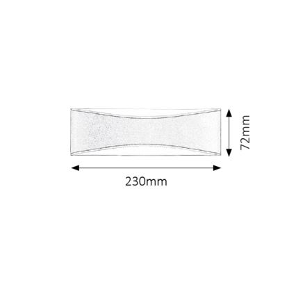 Rabalux - Udendørs LED væglampe LED/10W/230V IP65