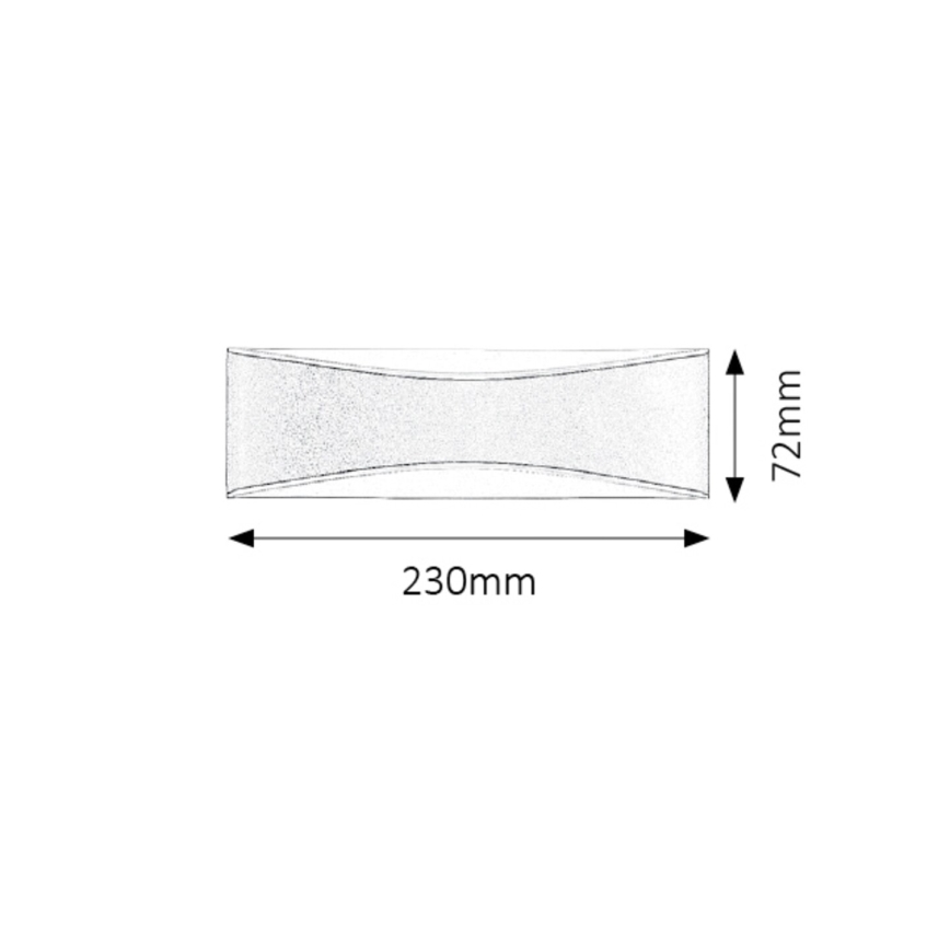 Rabalux - Udendørs LED væglampe LED/10W/230V IP65