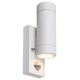Rabalux - Udendørs væglampe med sensor 2xGU10/10W/230V IP44 hvid