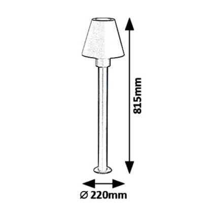 Rabalux 8845 - Udendørslampe FAVARA 1xE27/14W/230V IP44