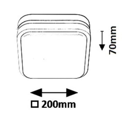 Rabalux 8849 - Udendørs LED væglampe HAMBURG LED/10W/230V IP44