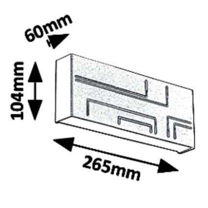 Rabalux 8873 - Udendørs LED væglampe MARIBOR LED/12W/230V IP65