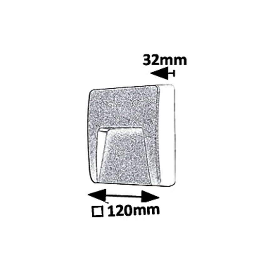 Rabalux 8894 - Udendørs LED væglampe TRENTO LED/3W/230V IP65
