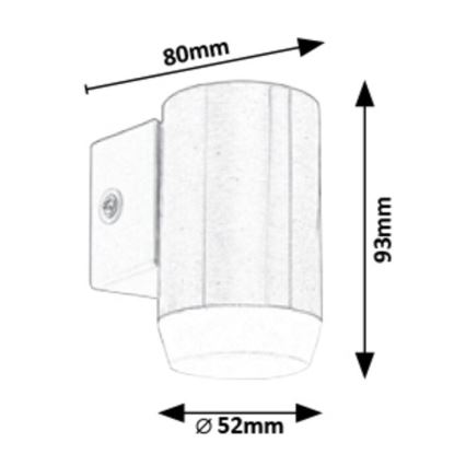 Rabalux - Udendørs LED væglampe LED/4W/230V  IP44