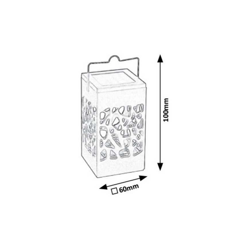 Rabalux - Udendørs LED solcellelampe LED/0,07W/1xAAA IP23