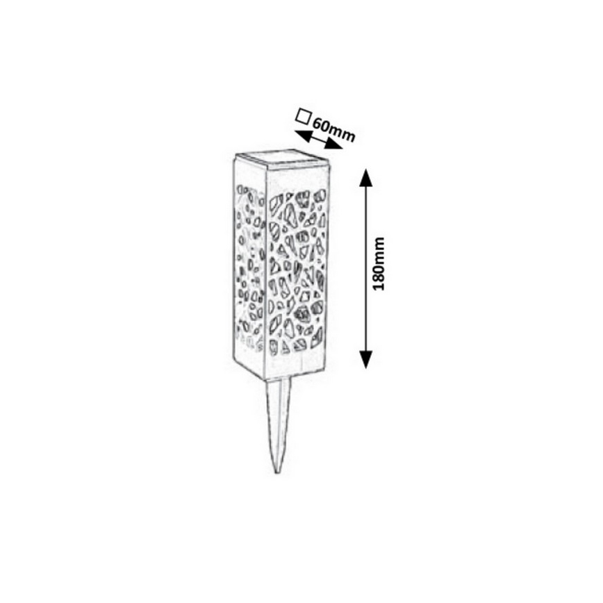 Rabalux - Udendørs LED solcellelampe LED/0,16W/1xAA IP24