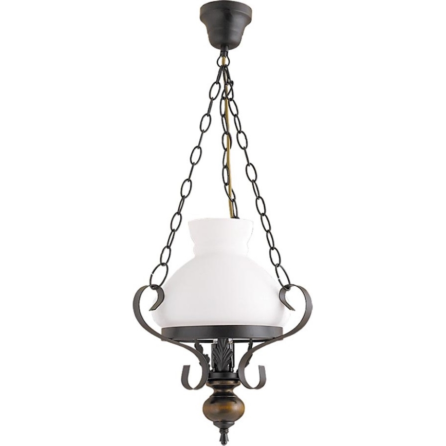 Rabalux - Udskiftningsglas til lysekrone E27 diameter 23,5 cm hvid