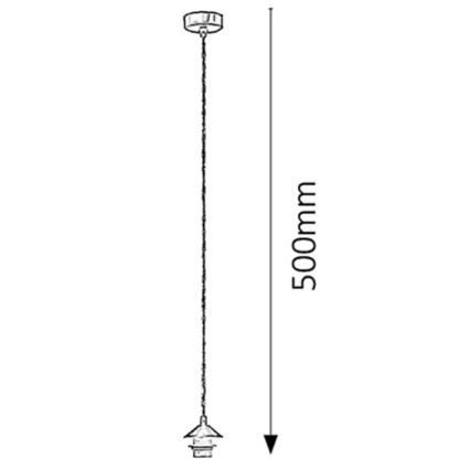 Rabalux 9926 - Strømkabel FIX 1xE27/60W/230V