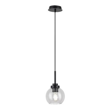 Rabalux - Badeværelseslampe på ledning 1xE27/15W/230V sort IP44