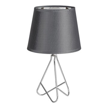 Rabalux - Bordlampe 1xE14/40W/230V grå/glinsende krom