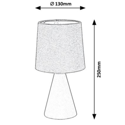 Rabalux - Bordlampe 1xE14/40W/230V grå