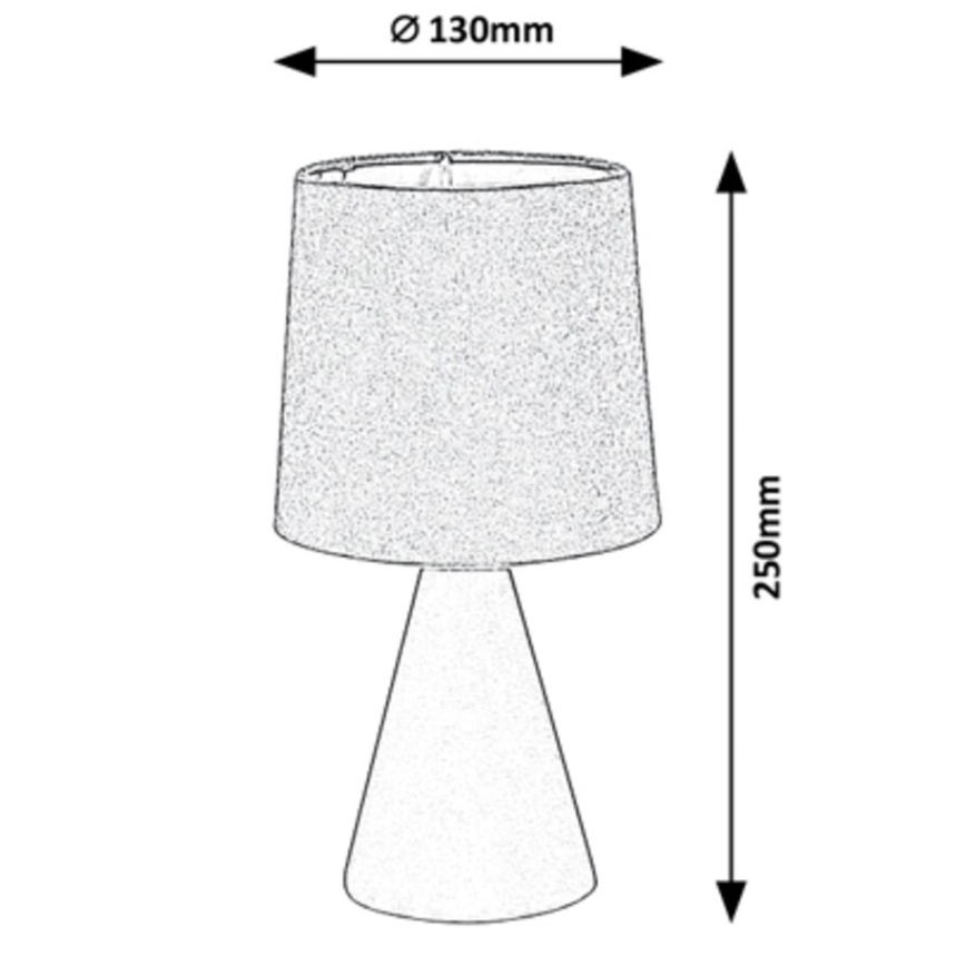 Rabalux - Bordlampe 1xE14/40W/230V grå