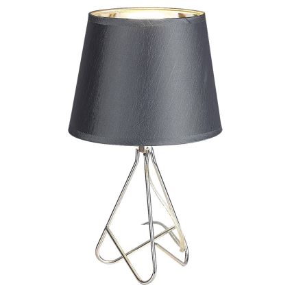 Rabalux - Bordlampe 1xE14/40W/230V grå/skinnende krom