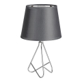 Rabalux - Bordlampe 1xE14/40W/230V grå/skinnende krom