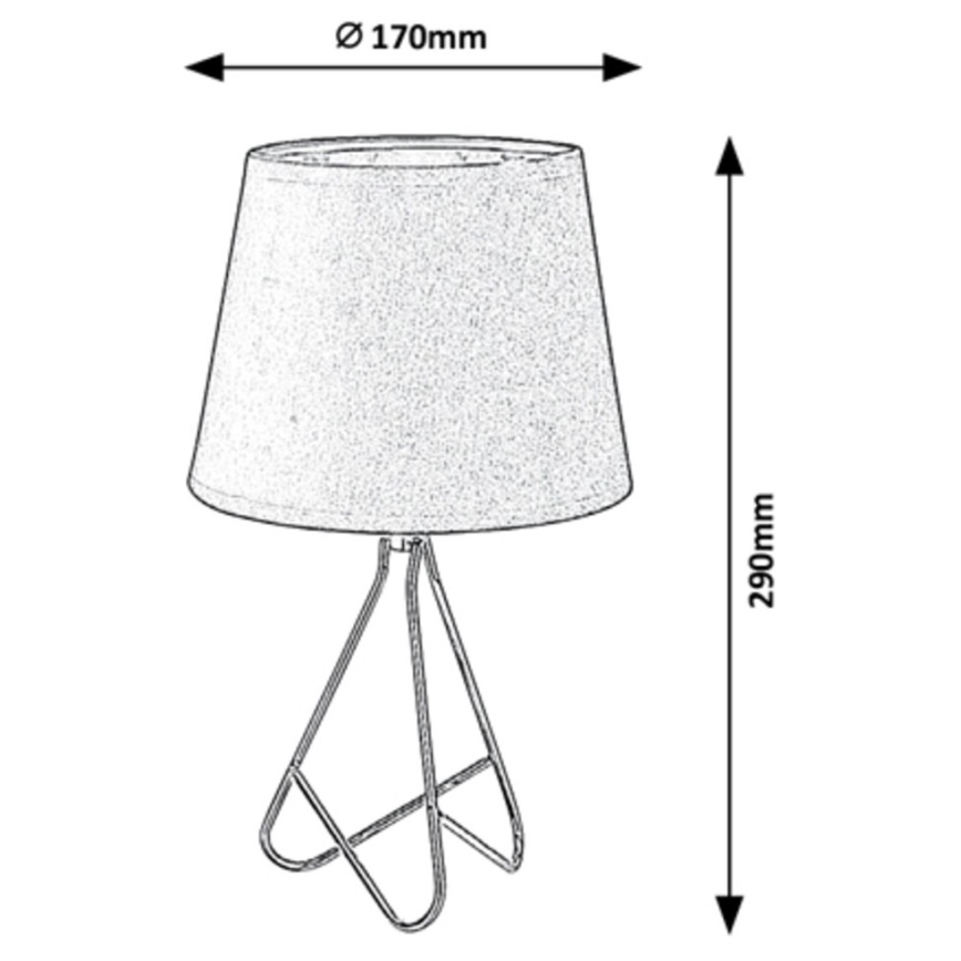 Rabalux - Bordlampe 1xE14/40W/230V sort/guldfarvet