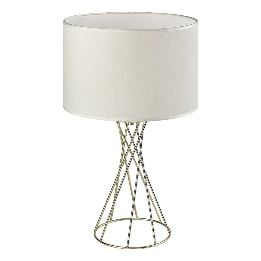 Rabalux - Bordlampe 1xE27/40W/230V guld/hvid