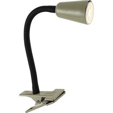 Rabalux - Bordlampe med klemme 1xGU10/7W/230V khaki