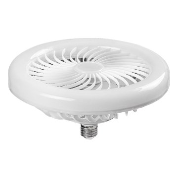 Rabalux - Dæmpbar LED-pære med ventilator SMD E27/16W/230V 3000-6500K + fjernbetjening