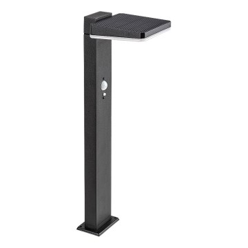 Rabalux - Dæmpbar LED-solcelle udendørslampe med sensor LED/4,4W/3,7V IP54 antracit 2200 mAh
