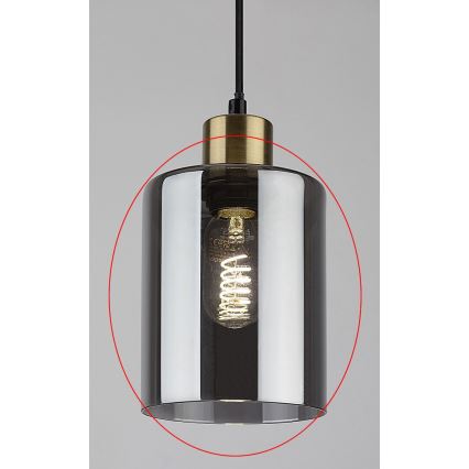 Rabalux - Erstatningsglas til E27, Ø 13 cm