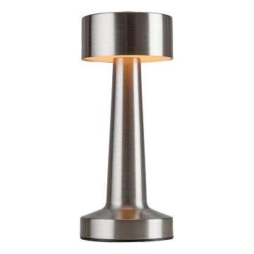 Rabalux - Genopladelig LED lampe m. touch-funktion LED/2,7W/5V 1200mAh 3000/4000/6000K mat krom